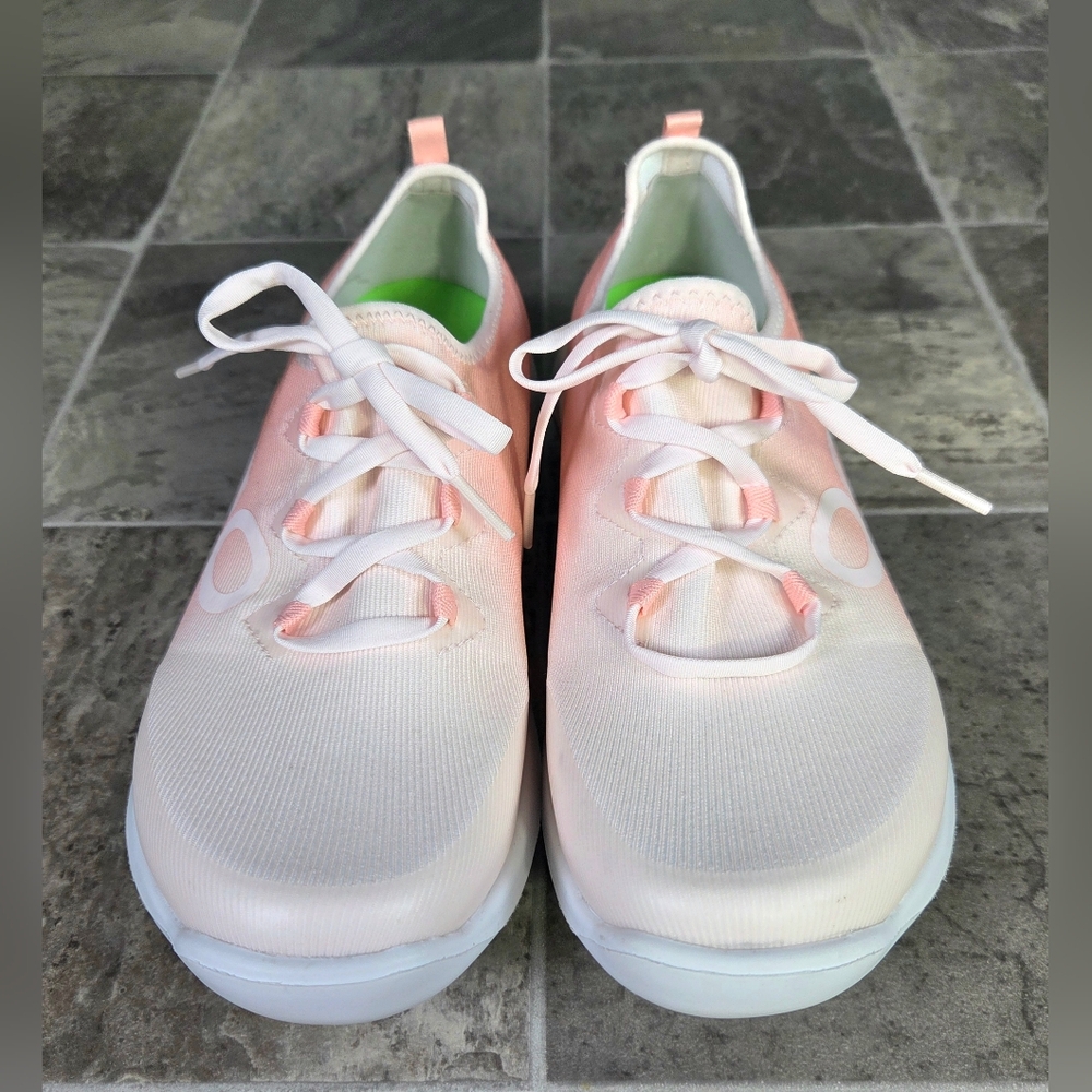 OOFOS Women's Sneakers Pink Gradient White Sole - Picture 3 of 14